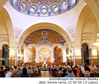 Rosenkranzbasilika untere Lourdes