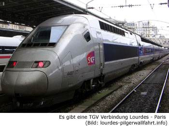 Zug Eisenbahn TGV Lourdes Bahnhof Paris
